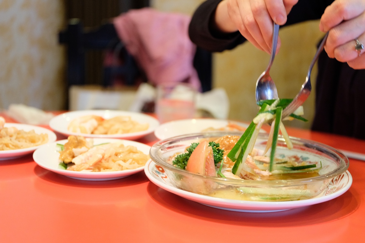 東京からのお客様に連れて行って頂いた道場門前にある中華料理天府へ