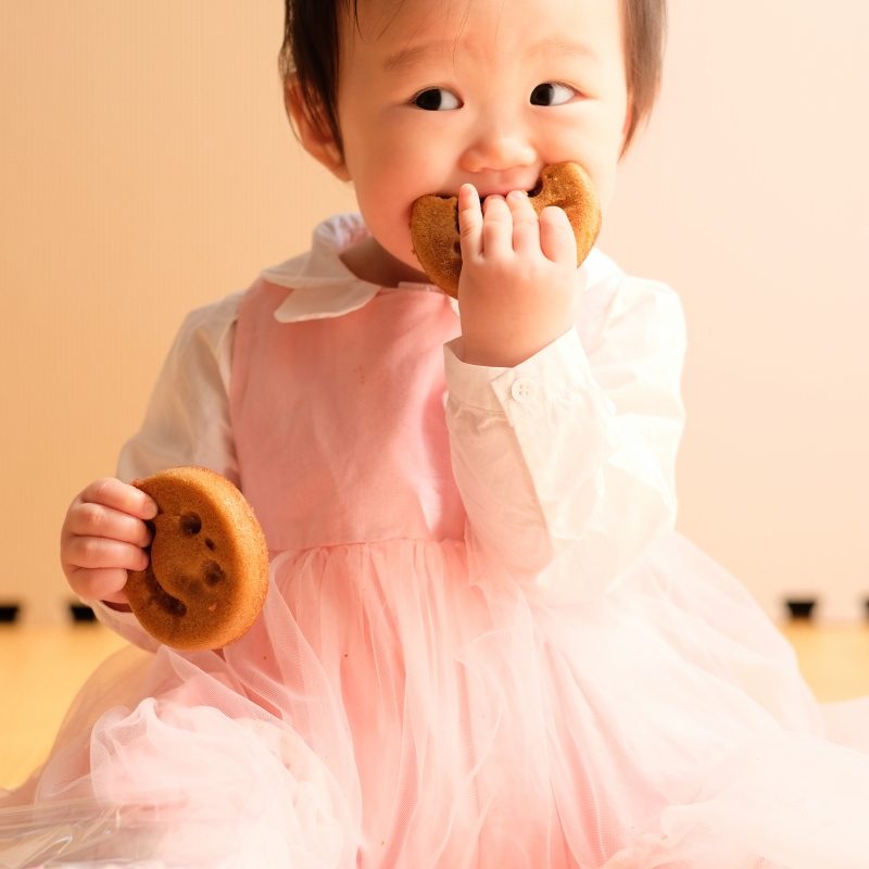 一歳のお誕生日は「一升ほほえみ」姫ちゃんが一生微笑んで暮らせますように！