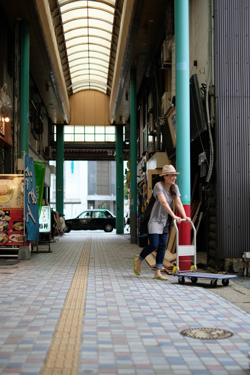 唐戸商店街はアーケードがあるので豪雨でも大丈夫！