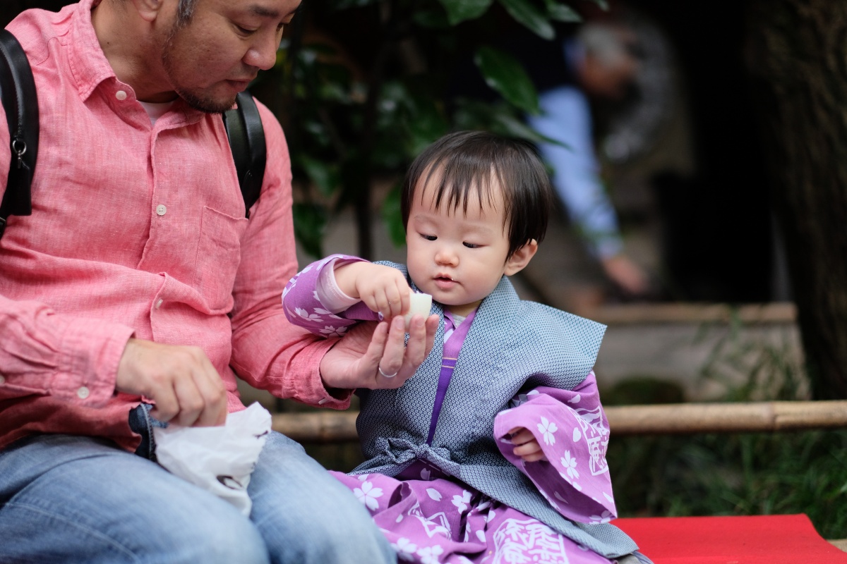 「パパと姫ちゃん日記」第二話　黒川温泉郷内を小さい浴衣で散策中