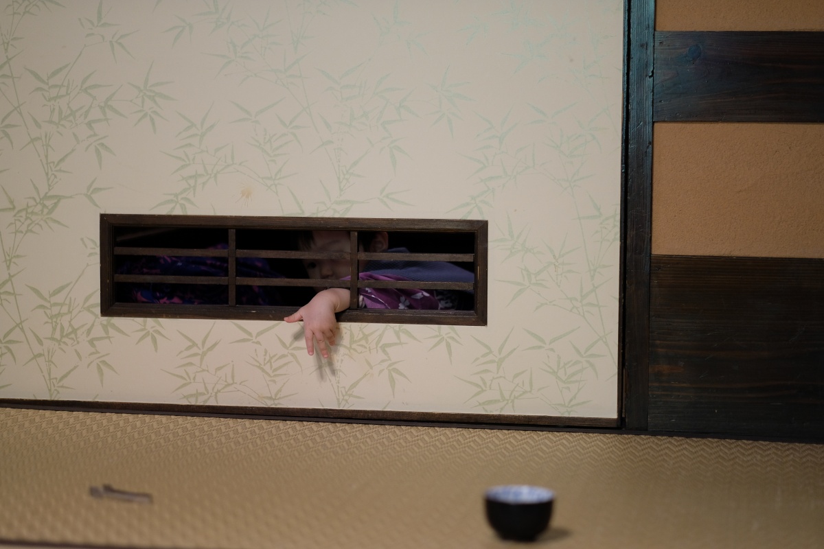 「パパと姫ちゃん日記」第二話　黒川温泉郷内を小さい浴衣で散策中