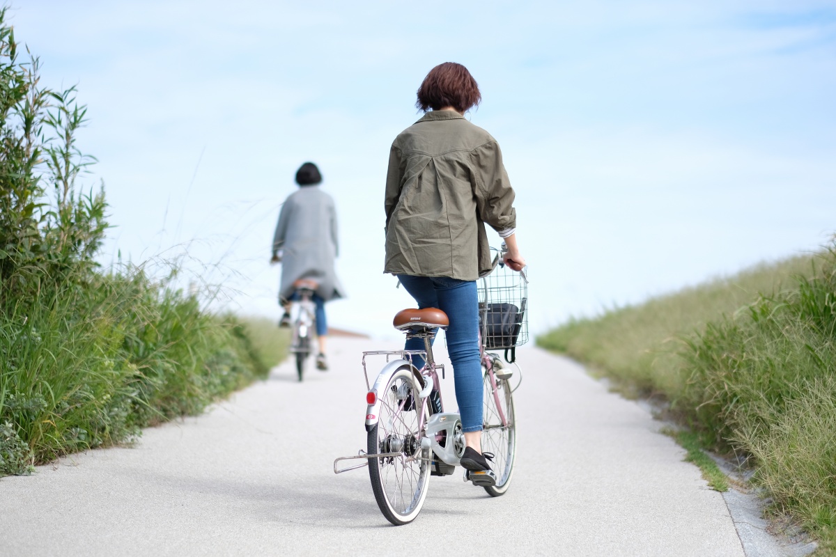 前編「しおかぜの里角島」レンタルサイクルで角島の自然を満喫！夢崎コースでモデル撮影中！