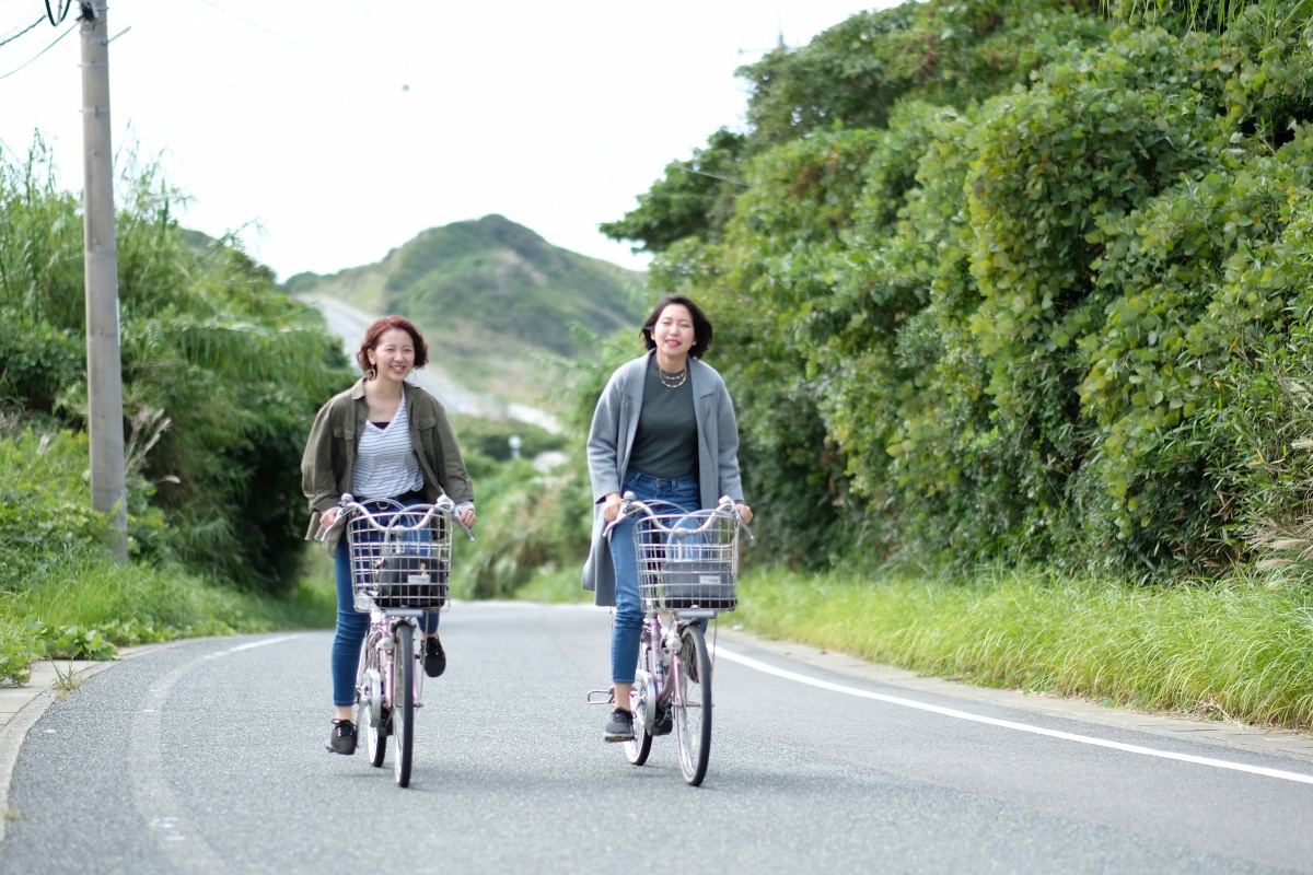 後編「しおかぜの里角島」いつもと違う角島を体験できるレンタルサイクル！ハードな牧崎コースは電動自転車がオススメ！