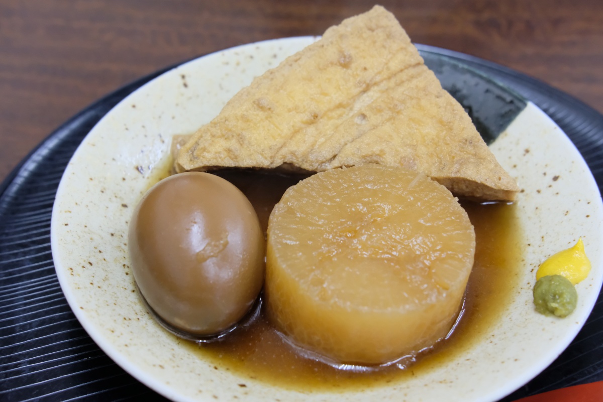 下関のソールフード桃太郎の天ぷらうどんも美味いけどおでんも美味いぞ！