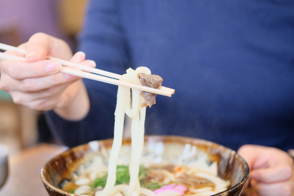 某遊戯施設の打ち合わせの後は、久しぶりの大内太鼓うどん！