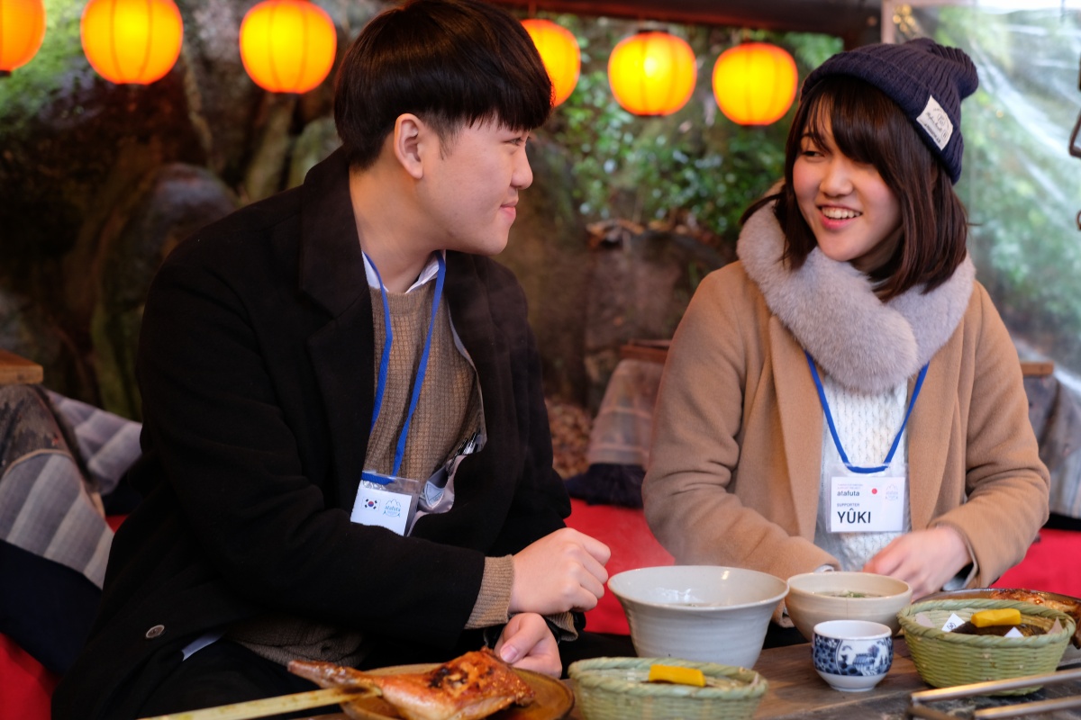 下関市立大学韓国人留学生の우종호（ウ ジョンホ）くんと山大学・優紀ちゃんと山賊食って来ました！美しい雪景色に魅力的な動画撮影が出来て大満足！