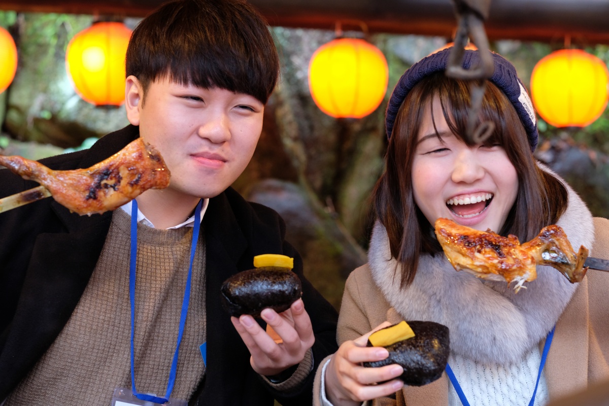 下関市立大学韓国人留学生の우종호（ウ ジョンホ）くんと山大学・優紀ちゃんと山賊食って来ました！美しい雪景色に魅力的な動画撮影が出来て大満足！