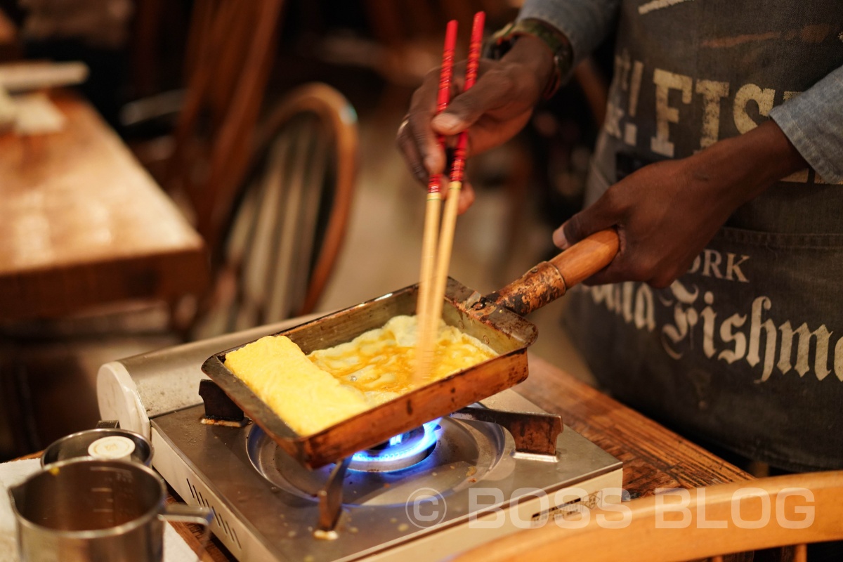 玉子焼き650円もシェフが日本人じゃあないと日本の料理に見えない（笑）