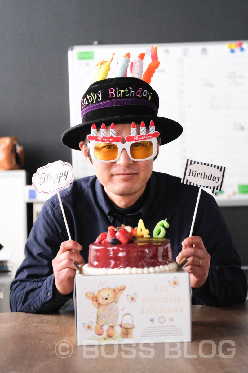 菓子工房 na.nanの誕生日ケーキ