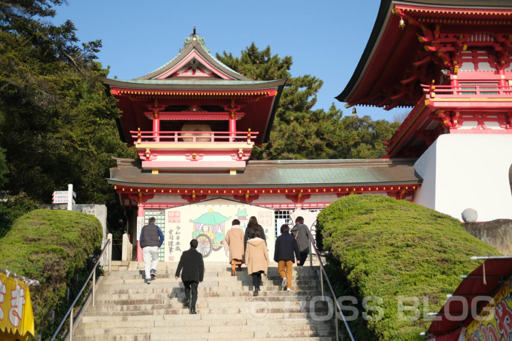 仕事始め（生野神社・赤間神宮・住吉神社）・桃太郎・今年の抱負（色紙）