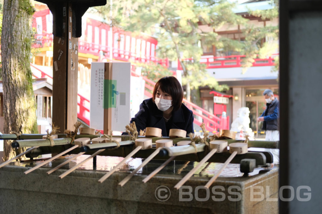 仕事始め（生野神社・赤間神宮・住吉神社）・桃太郎・今年の抱負（色紙）