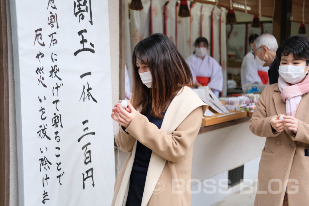 仕事始め（生野神社・赤間神宮・住吉神社）・桃太郎・今年の抱負（色紙）