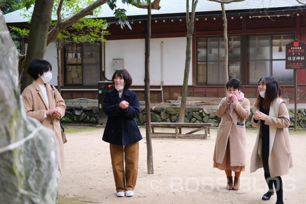 仕事始め（生野神社・赤間神宮・住吉神社）・桃太郎・今年の抱負（色紙）