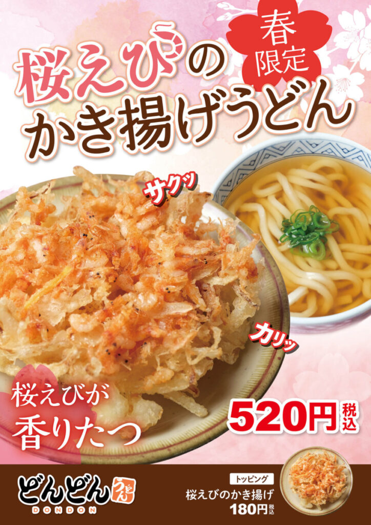 どんどん・桜えびのかき揚げうどん