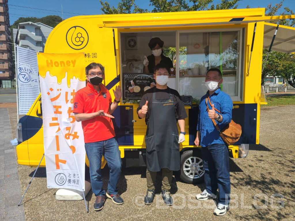 ときつ養蜂園・おいでマルシェ（山口市中央広場）