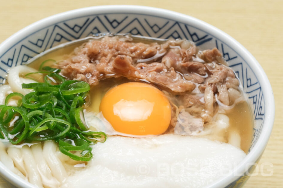 どんどんコスパ店・肉ごぼう天うどん撮影