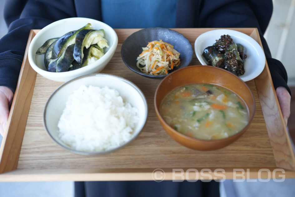 水茄子浅漬定食