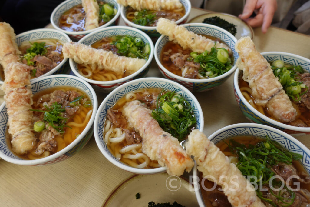 仕事始め・生野神社・住吉神社・赤間神宮・どんどん・ちくわ天肉うどん・わかめむすび