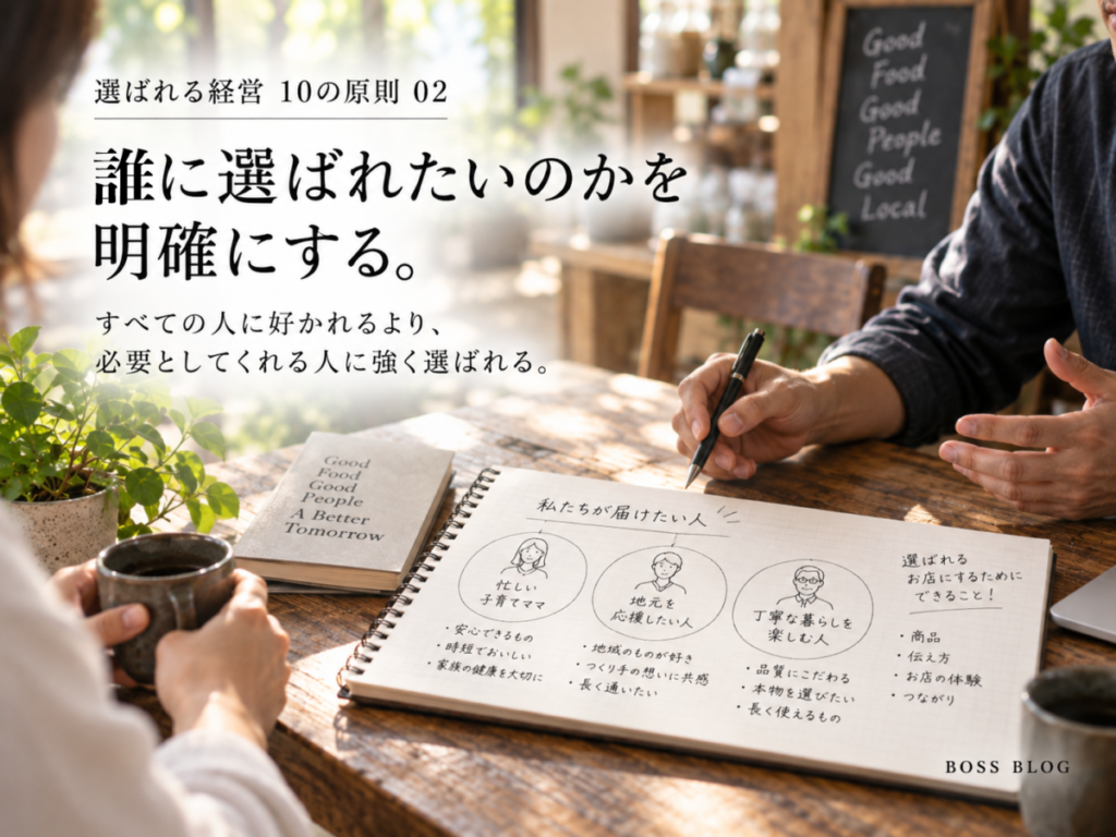 私は、どう売るかを考えるのではない。なぜ選ばれるのかを考える。