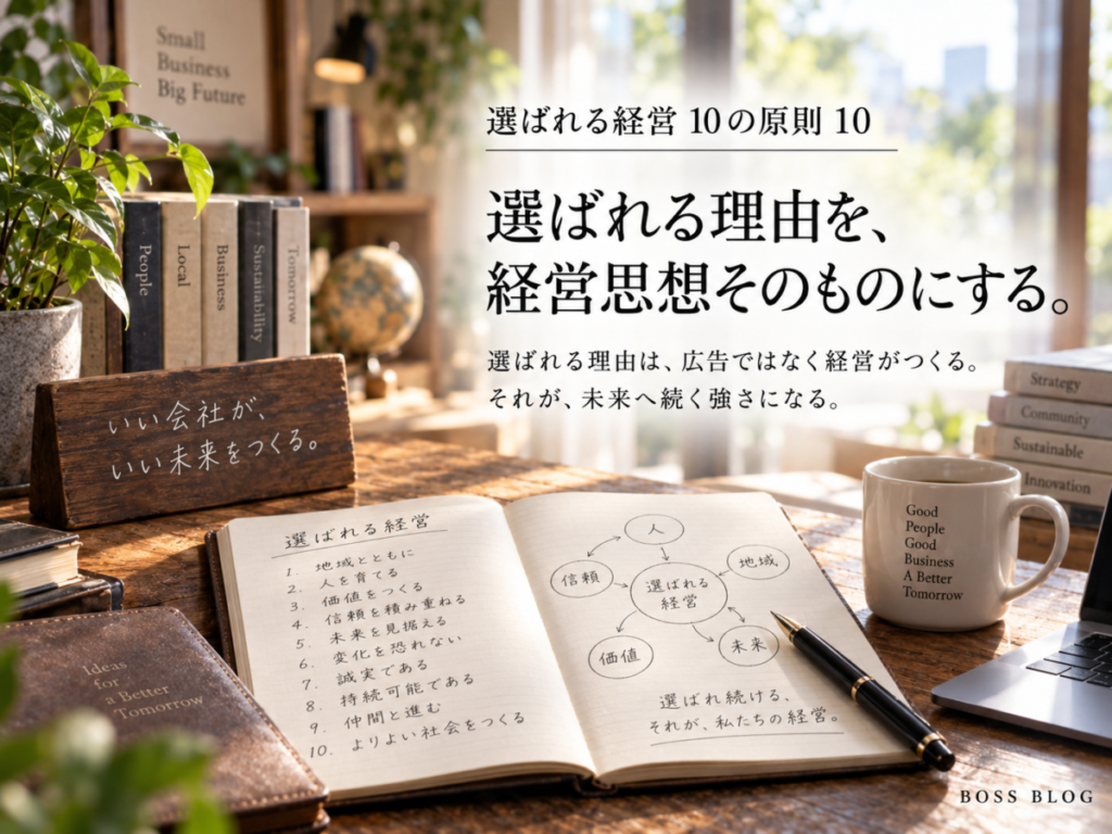 私は、どう売るかを考えるのではない。なぜ選ばれるのかを考える。