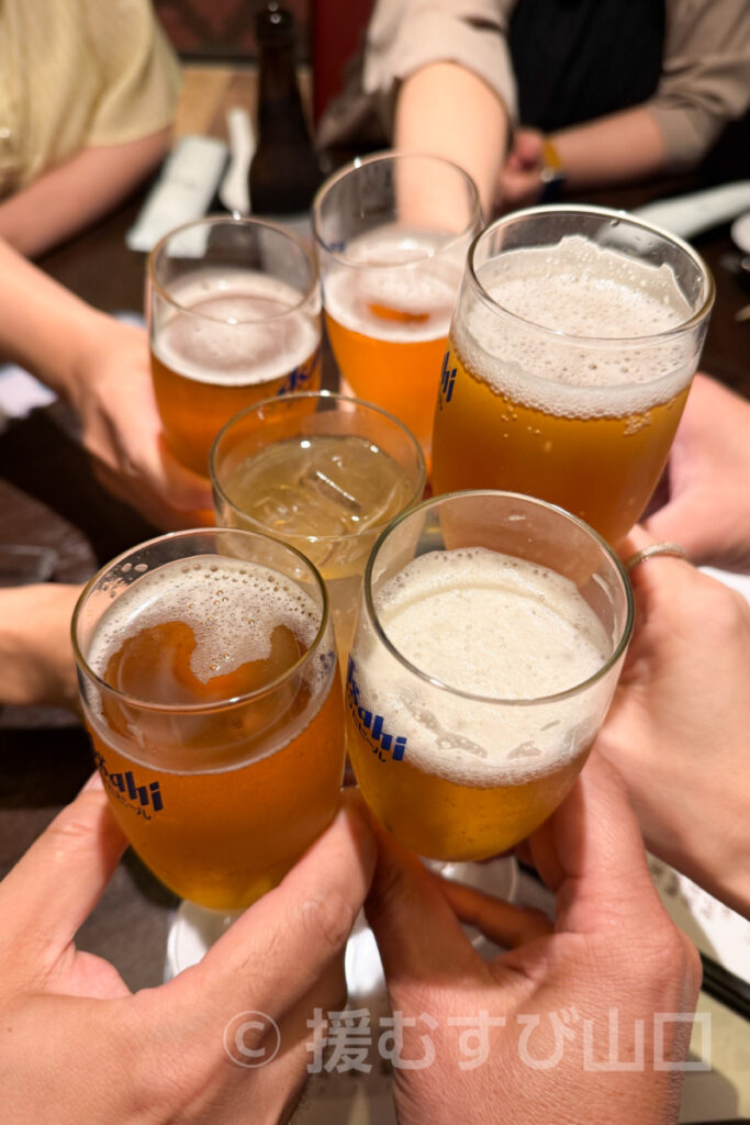 チャイニーズキッチン貴・「・・・会」・ヤスベェ応援団長・新井道子アナ・おっきー・援むすび山口・SSSスポーツプラザ・ローソン・須本愛子