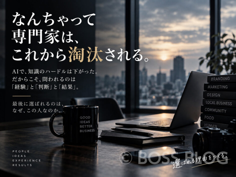 なんちゃって専門家は、これから淘汰される。